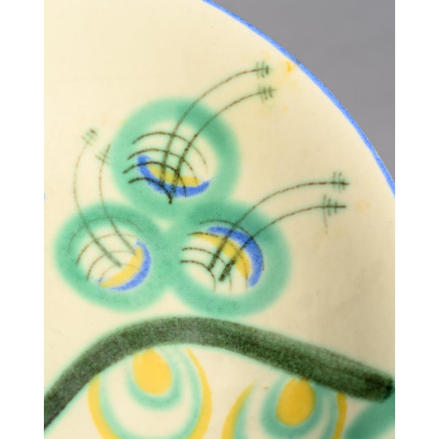 Cream Art Deco Bauhaus Ceramic Footed Bowl by Margarete Heymann-Löbenstein for Haël Workshops, 1930s For Sale - Image 8 of 13