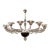 Large 16 Arm Murano "Fume" Glass Chandelier For Sale
