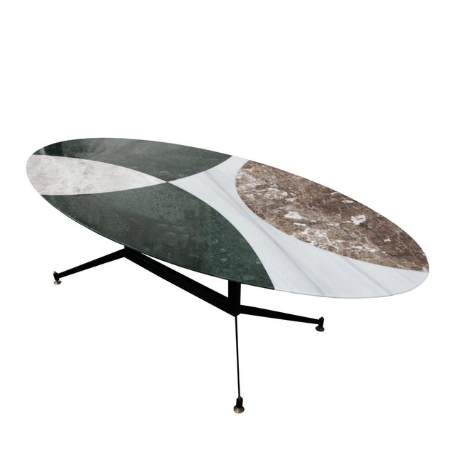 Early 21st Century Italian Marble Dining Table, 2010s For Sale - Image 5 of 8