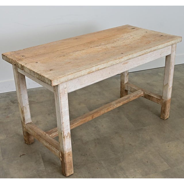 English 19th Century Limed Beech Prep Table For Sale - Image 12 of 15
