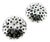 1990s Pair of John Hardy Estate Large Button Clip on Earrings 1.5" Sterling Silver For Sale