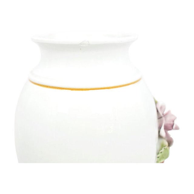 White Mid-Century Italian Porcelain Ginger Jars - a Pair For Sale - Image 8 of 9