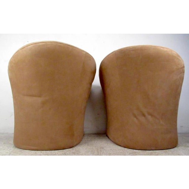 Pair Vintage Modern Thayer Coggin Lounge Chairs For Sale - Image 5 of 8