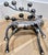 Metal Large Vintage Silver-Tone Stag Deer 10-Light Antler Candelabra For Sale - Image 7 of 9