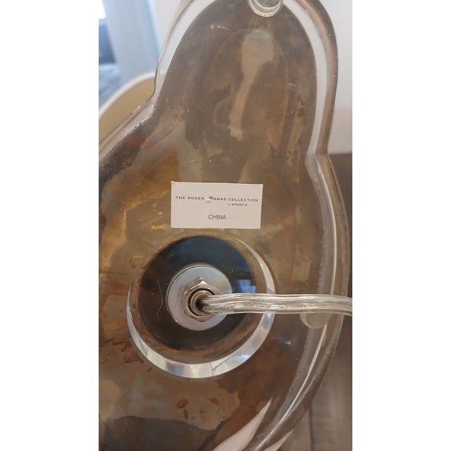 Roger Thomas Collection by Studio a Table Lamp — Gold Leaf Resin Body With Lucite Base For Sale In Saint Louis - Image 6 of 8