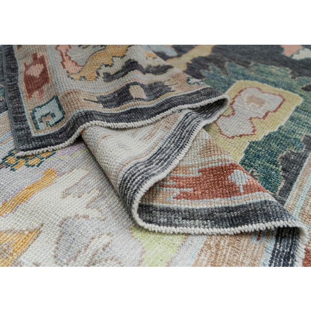 Textile Turkish Oushak Rug 9'4" x 12'5" #20379 For Sale - Image 7 of 8