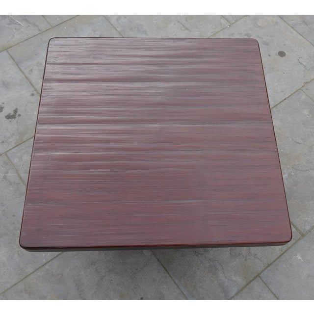 Minimalist Bamboo Side Table in the style of Axel Vervoordt, 1970s For Sale - Image 4 of 18