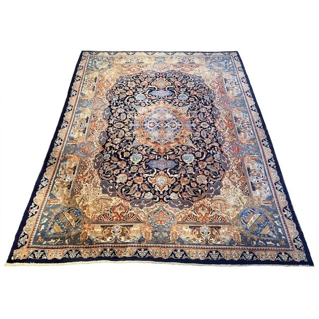 Vintage Kashmar Pictorial Rug, 1960s For Sale - Image 11 of 11