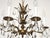 Antique 6 Arm 6 Light Darling Dainty Brass Cut Lead Glass Crystal Chandelier For Sale In South Bend - Image 6 of 10