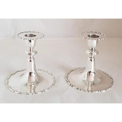 Antique Sterling Silver Candlesticks from Elkington & Co., London, 1905, Set of 2 For Sale - Image 9 of 18