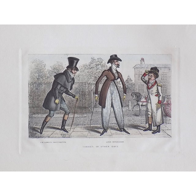 Printmaking Materials Antique 19th Century Hand Colored Etched & Aquatint English & French Society Scenes - Set of 12 For Sale - Image 7 of 9