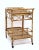 Italian Midcentury Rattan Cane and Bamboo Drinks Cart For Sale - Image 4 of 13