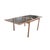 Mid-Century Modern Vintage Milo Baughman Style Extension Dining Table For Sale - Image 3 of 6