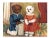Shabby Chic Contemporary Folk Art Portrait of Dogs with Cat After Nancy Weinberg For Sale - Image 3 of 3