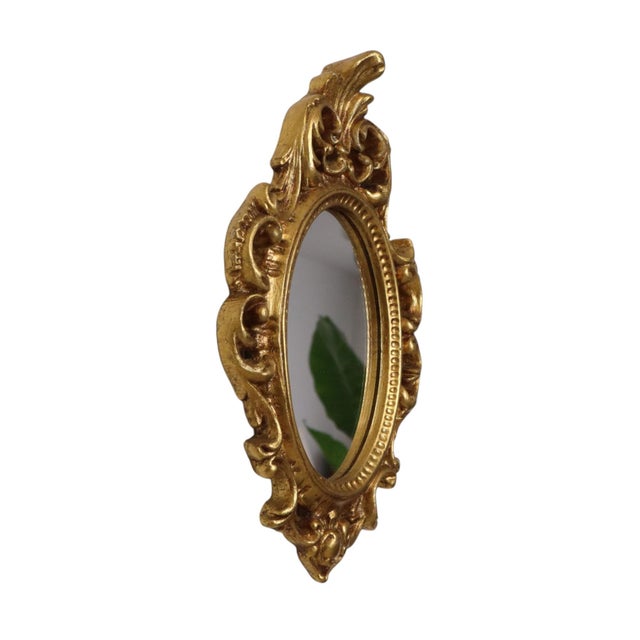 Small French Crested Mirror with Gold Leaf Gilt For Sale - Image 14 of 18
