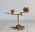 Mid-Century Modern Vintage Brass "Love Birds" Taper Candle Holder For Sale - Image 3 of 10
