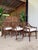 Vintage McGuire M-74 “Arrow Back” Rattan Dining Arm Chairs by Elinor McGuire, Set of Six For Sale - Image 11 of 12