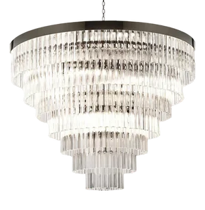 Belt Triedro Murano Glass Chandelier
