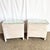 Vintage Boho Chic White Washed Wicker Glass Top Nighstands - A Pair For Sale In Miami - Image 6 of 10
