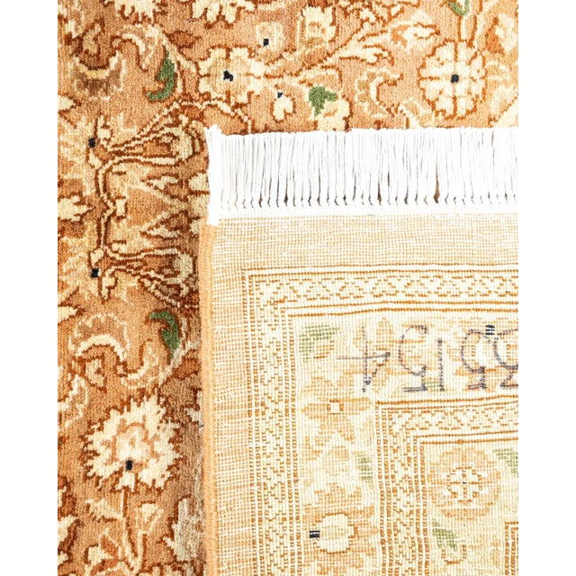 2000 - 2009 Mogul, One-of-a-Kind Hand-Knotted Area Rug - Yellow, 6' 1" x 9' 5" For Sale - Image 5 of 8