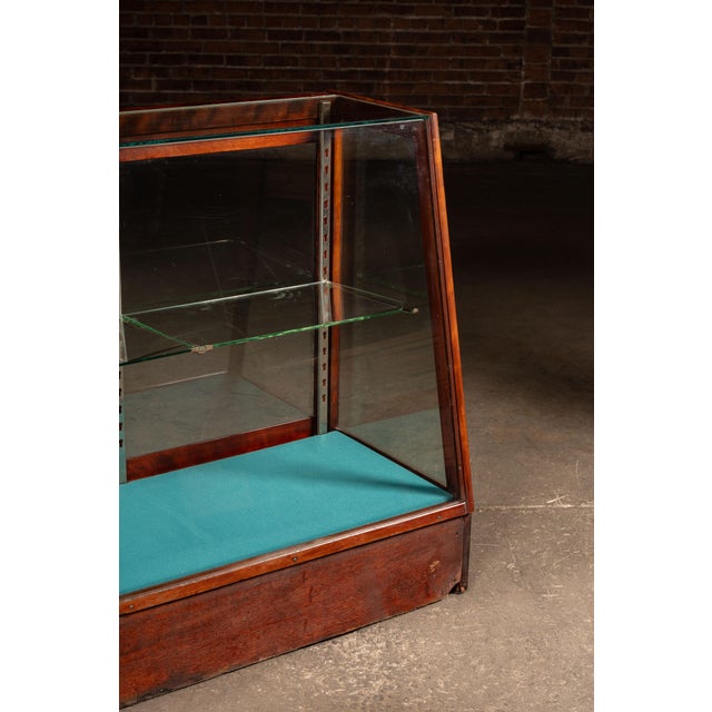 Circa 1920 W.B. McLean Mahogany and Glass Commercial Display Showcase For Sale In Chicago - Image 6 of 13