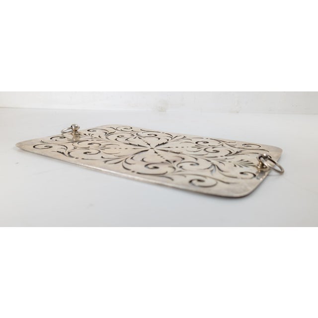 18th Century English George II Sterling Silver Pierced Dish Insert by Joseph Sanders For Sale - Image 11 of 14