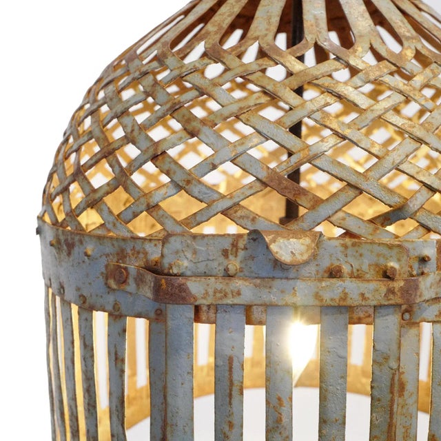Basket Cage Lantern For Sale - Image 4 of 7