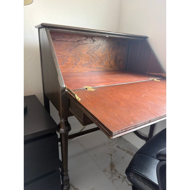 Restored Vintage Secretary Desk – Colonial Revival Style For Sale - Image 4 of 4