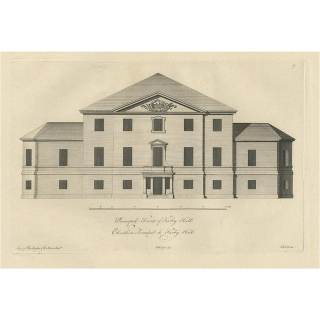 Kirby Hall Near Gretton, 1770, Paper For Sale
