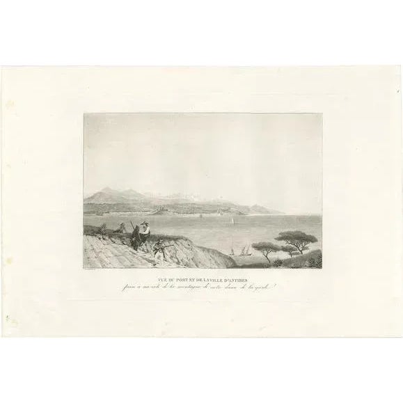 Garneray, Antibes, 1830, Paper For Sale - Image 5 of 5