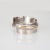 Modern 60s Vintage Cartier Bracelet Sterling Silver 18k Gold Cuff Estate Signed Jewellery For Sale - Image 3 of 4