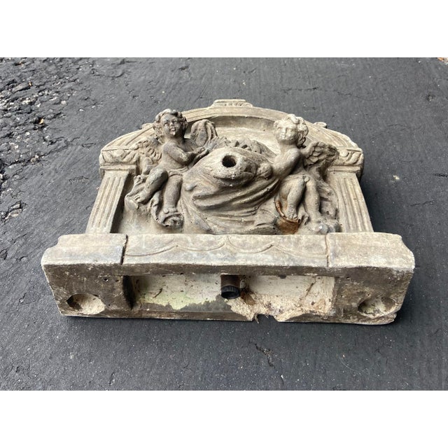 Vintage Table Top Cast Stone Garden Fountain For Sale In Los Angeles - Image 6 of 14
