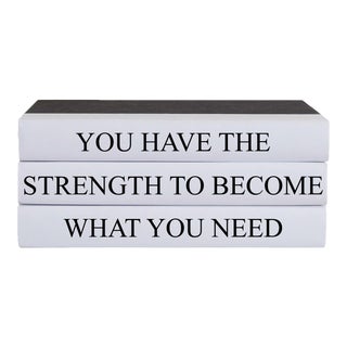 You Have the Strength Quote Book Stack - 3 Pieces For Sale