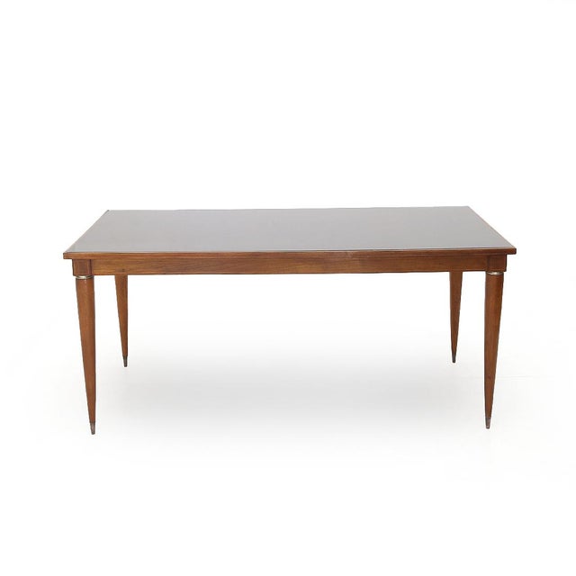 Brown Dining Table by Paolo Buffa for Palazzi Dellarte Cantù, 1950s For Sale - Image 8 of 16