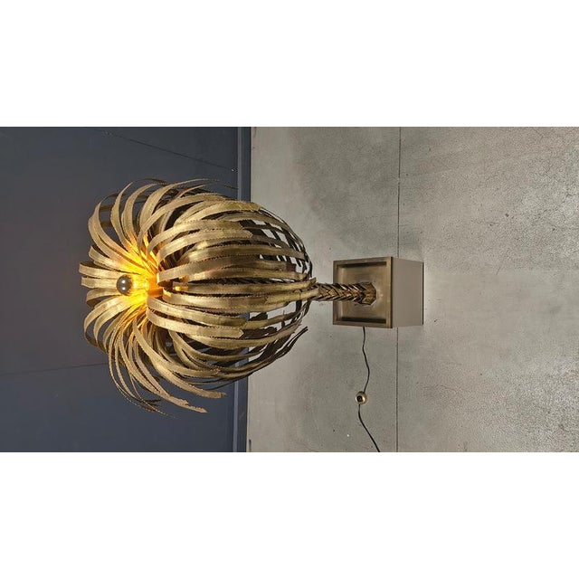 Brass Palm Tree Floor Lamp from Maison Jansen, 1970s For Sale - Image 6 of 18