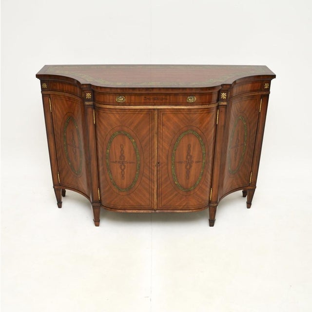 Sheraton Painted Satinwood Sideboard, 1950s For Sale - Image 11 of 11