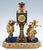 Viennese Glass and Silver Belle Epoque Splendour Clock with Enamel and Gemstones, 1880 For Sale - Image 4 of 16
