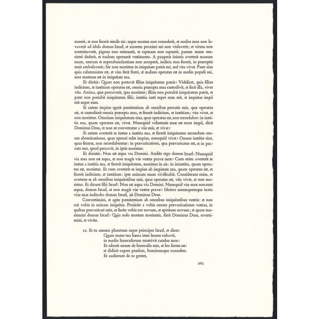 1968 Salvador Dalí Biblia Sacra Lithograph "Ecce Quasi Filius Hominis in Nubibus Us Caeli" (Son of Man in Clouds of Heaven) For Sale In New York - Image 6 of 11