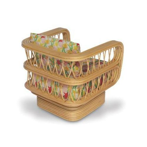 Wood Luna Chair in Stained Rattan by Popus Editions For Sale - Image 7 of 11