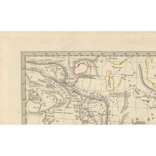 Ancient Persian Empire Map, 1831 For Sale - Image 4 of 9