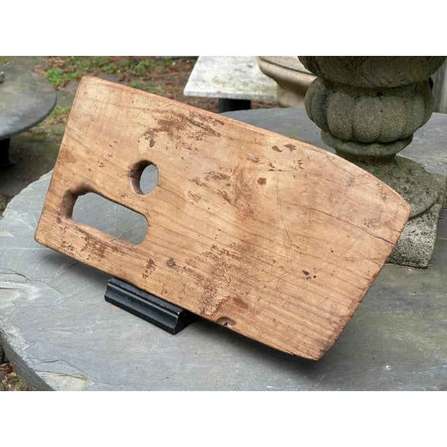 Wood Antique Wooden Artist Palette Sourced in France, 19th Century For Sale - Image 7 of 8