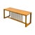 Contemporary Solid Wood Light Brown Minimalistic Low Bench Coffee Table For Sale - Image 3 of 13