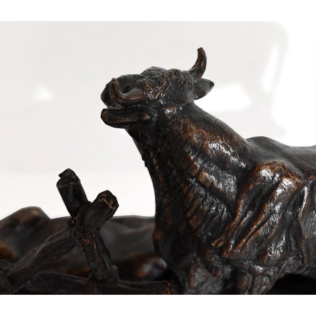 Jules Moigniez, Cows, Early 20th Century, Bronze For Sale - Image 14 of 18