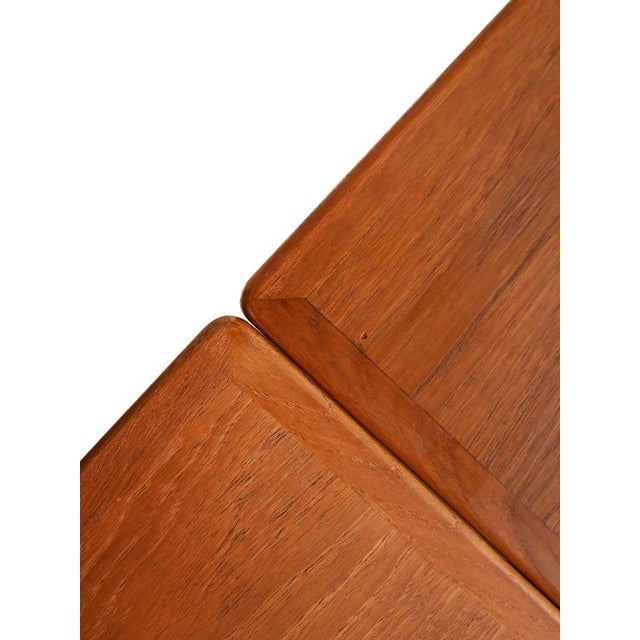 Wood Danish Extendable Teak and Oak Dining Table, 1960s For Sale - Image 7 of 10