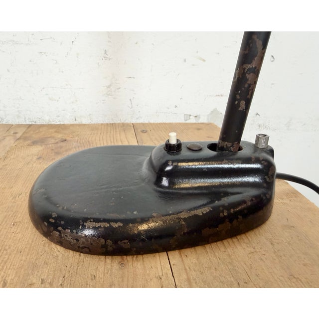 1930s Bauhaus Industrial Black Table Lamp, 1930s For Sale - Image 5 of 18