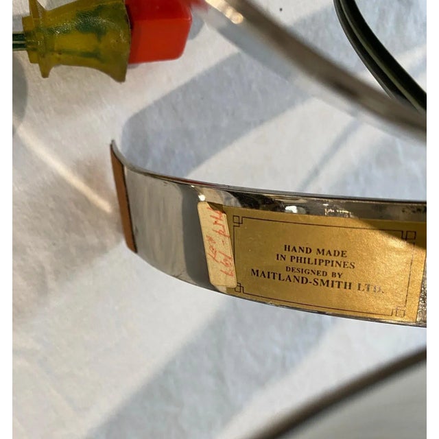 Brown Maitland Smith Lamps With Marble, Brass, and Steel - a Pair For Sale - Image 8 of 11