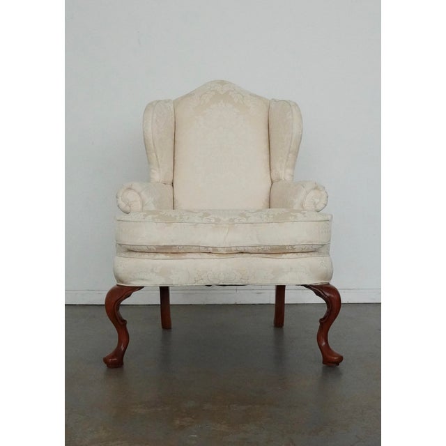 Vintage Fairfield White Wing Back Chairs (Set of 2) For Sale In Austin - Image 6 of 16