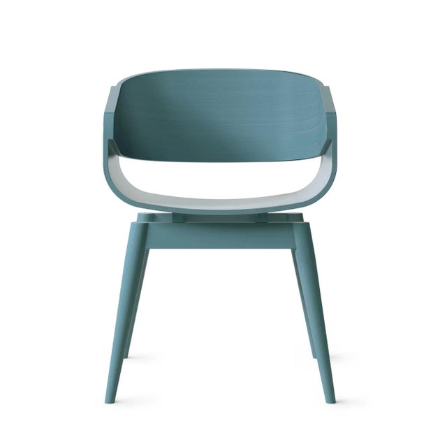 4th Armchair Color in Blue by Almost For Sale - Image 4 of 5