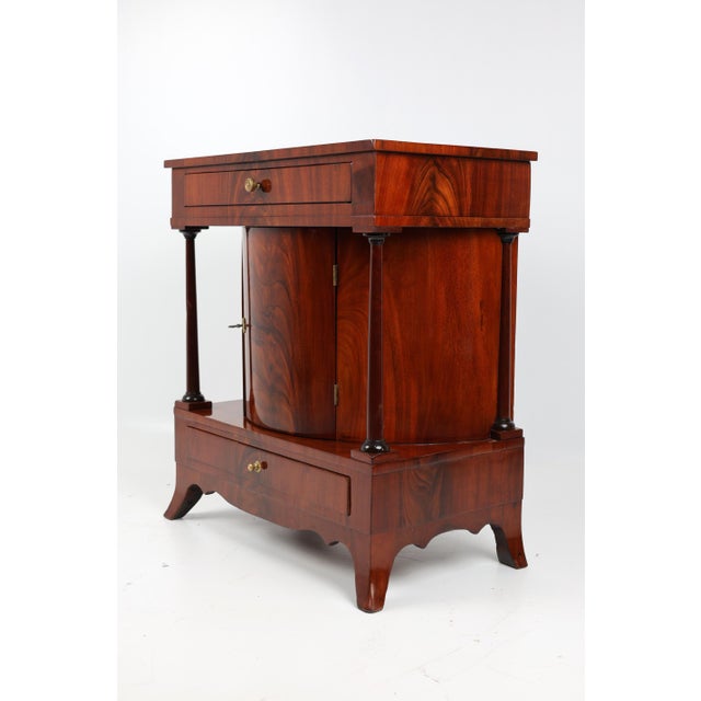 Biedermeier Trumeau Cabinet in Mahogany, 1820s For Sale - Image 3 of 14