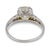 1930s Art Deco Gia 2.40 Carat Old European Cut Diamond Platinum Engagement Ring, Size 8 For Sale In Los Angeles - Image 6 of 7